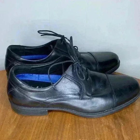 Florsheim Comfortech Ortholite Men's Black Lace Up Oxfords Size 12 - Picture 5 of 9
